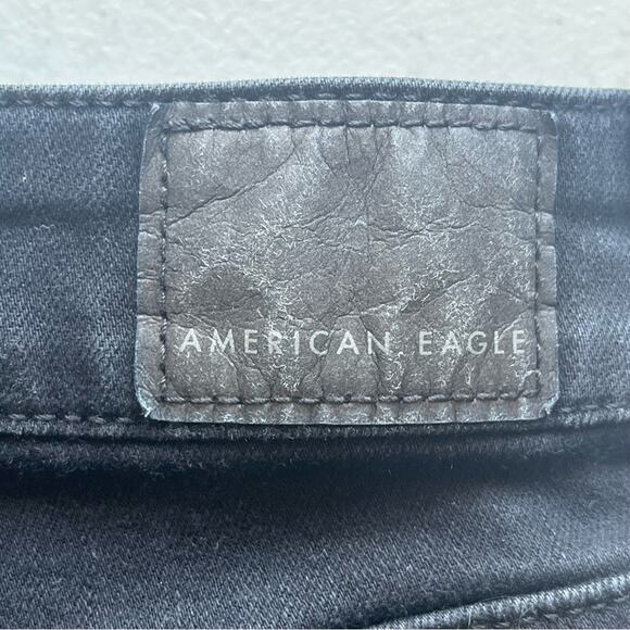 American Eagle Black Distressed NE(X)T Level Stretch Jegging Size 4 - Picture 7 of 14